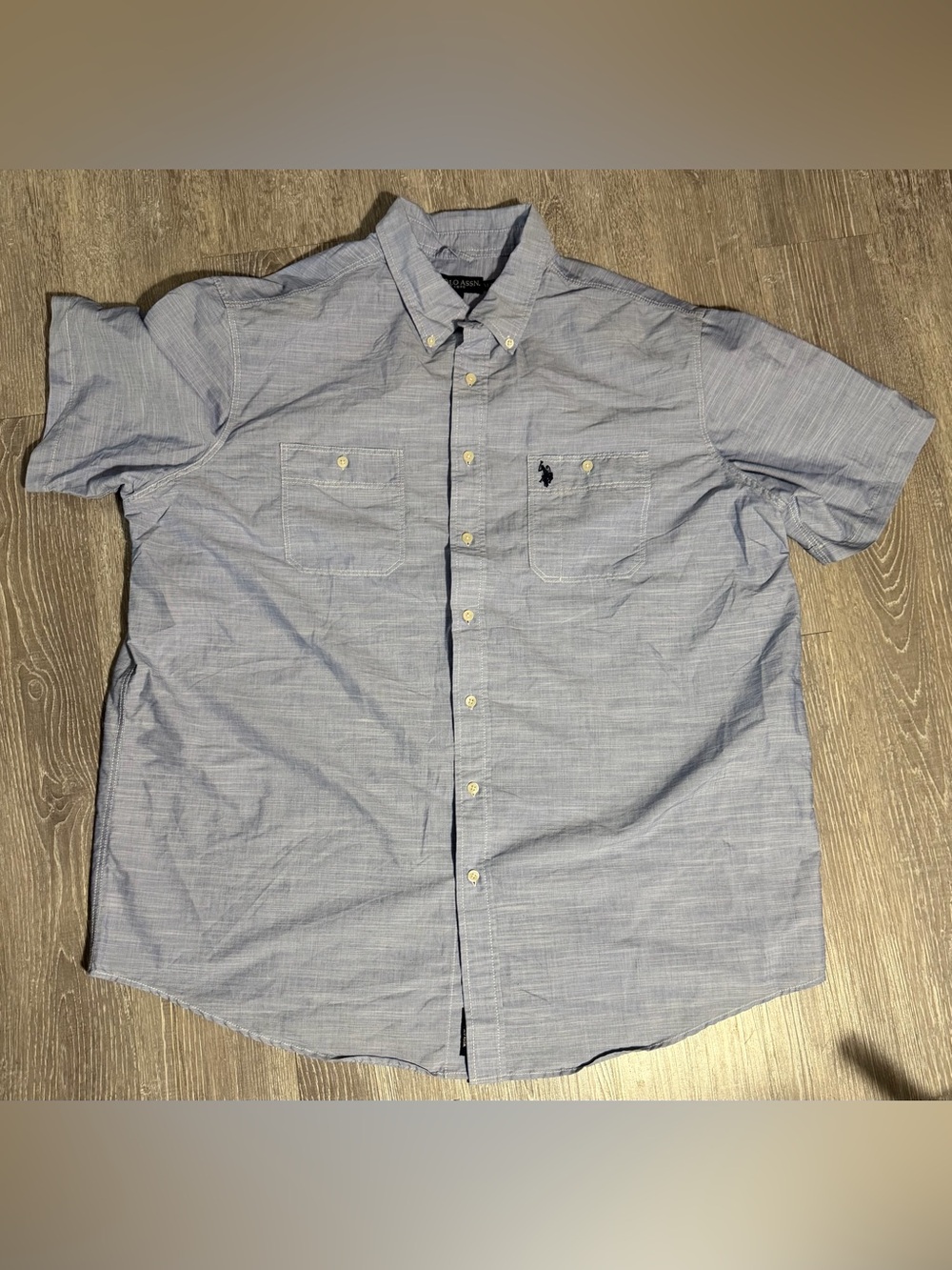 U.S. Polo Assn. Light Blue Short-Sleeve Button-Down Shirt